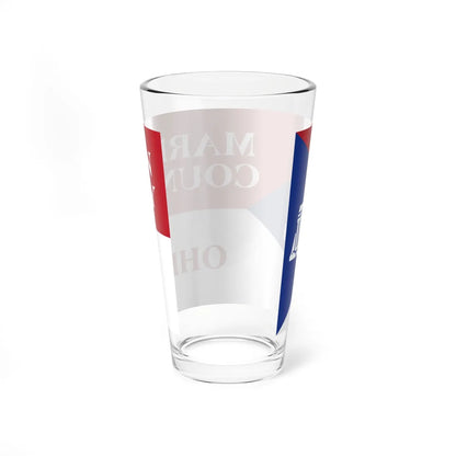 Flag of Marion County Ohio (United States) Pint Glass 16oz - Go Mug Yourself