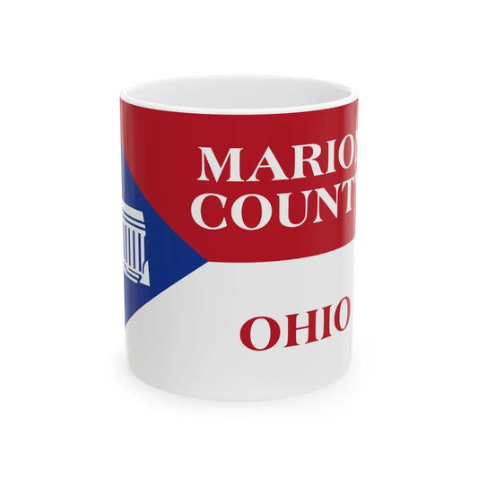 Flag of Marion County Ohio (United States) White Coffee Mug 11oz - Go Mug Yourself