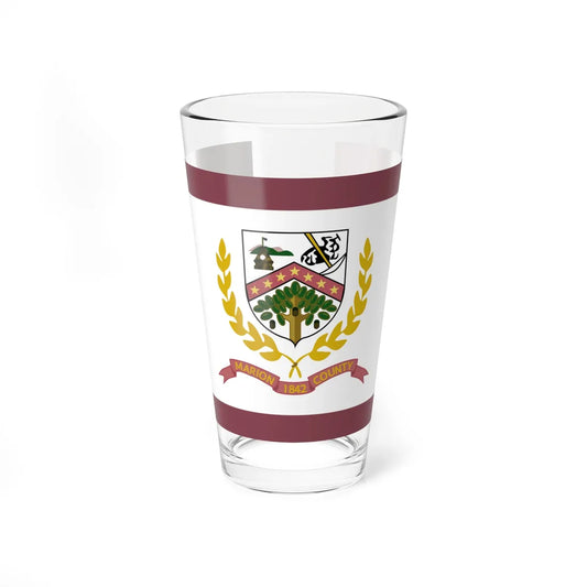 Flag of Marion County West Virginia (United States) Pint Glass 16oz 16oz - Go Mug Yourself