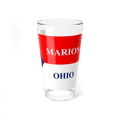 Flag of Marion Ohio (United States) Pint Glass 16oz 16oz - Go Mug Yourself