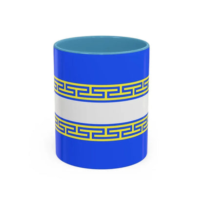 Flag of Marne France 2 - Accent Coffee Mug 11oz Light Blue - Go Mug Yourself