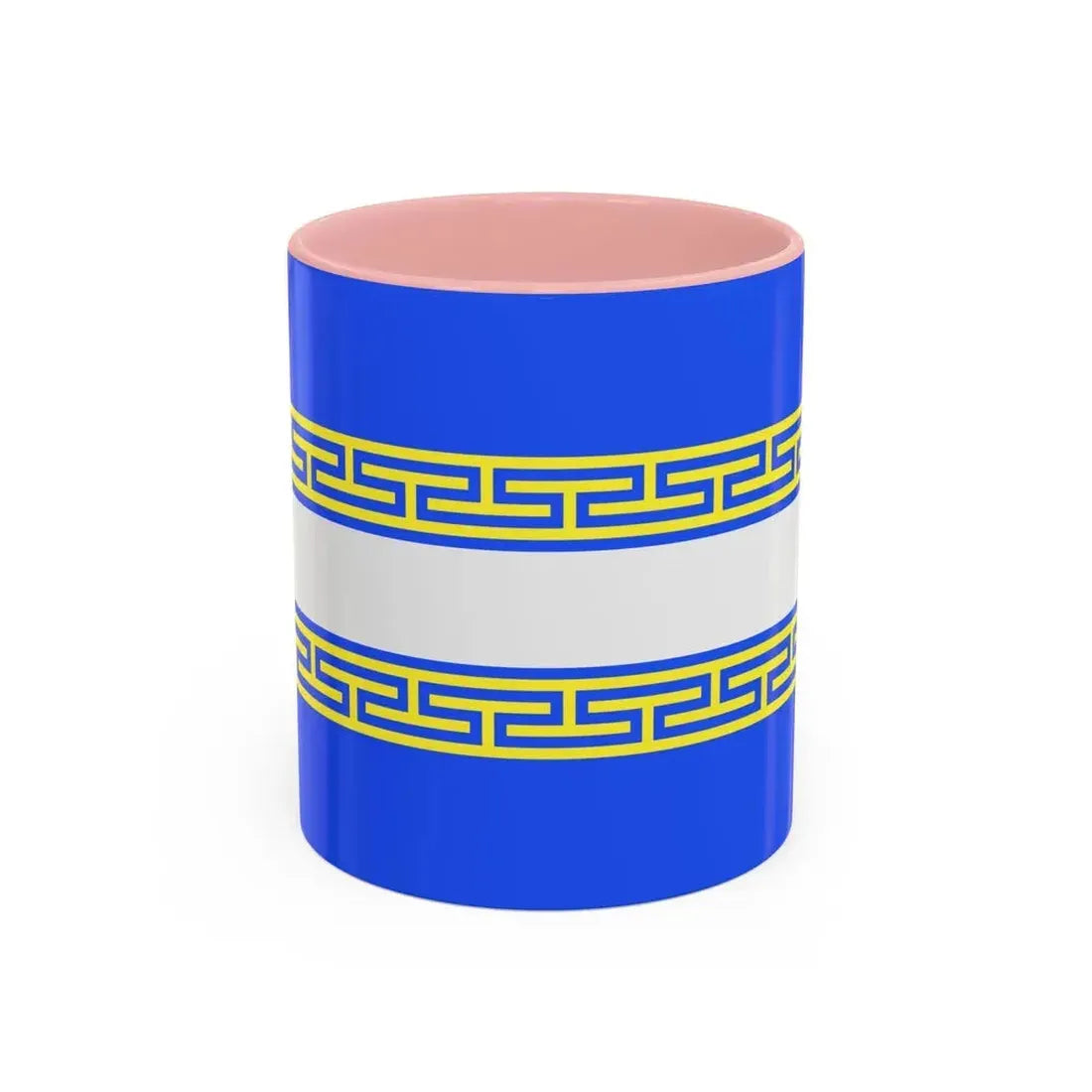 Flag of Marne France 2 - Accent Coffee Mug 11oz Pink - Go Mug Yourself