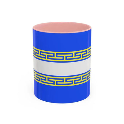 Flag of Marne France 2 - Accent Coffee Mug 11oz Pink - Go Mug Yourself