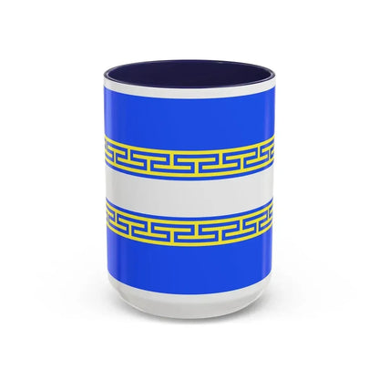 Flag of Marne France 2 - Accent Coffee Mug 15oz Navy - Go Mug Yourself