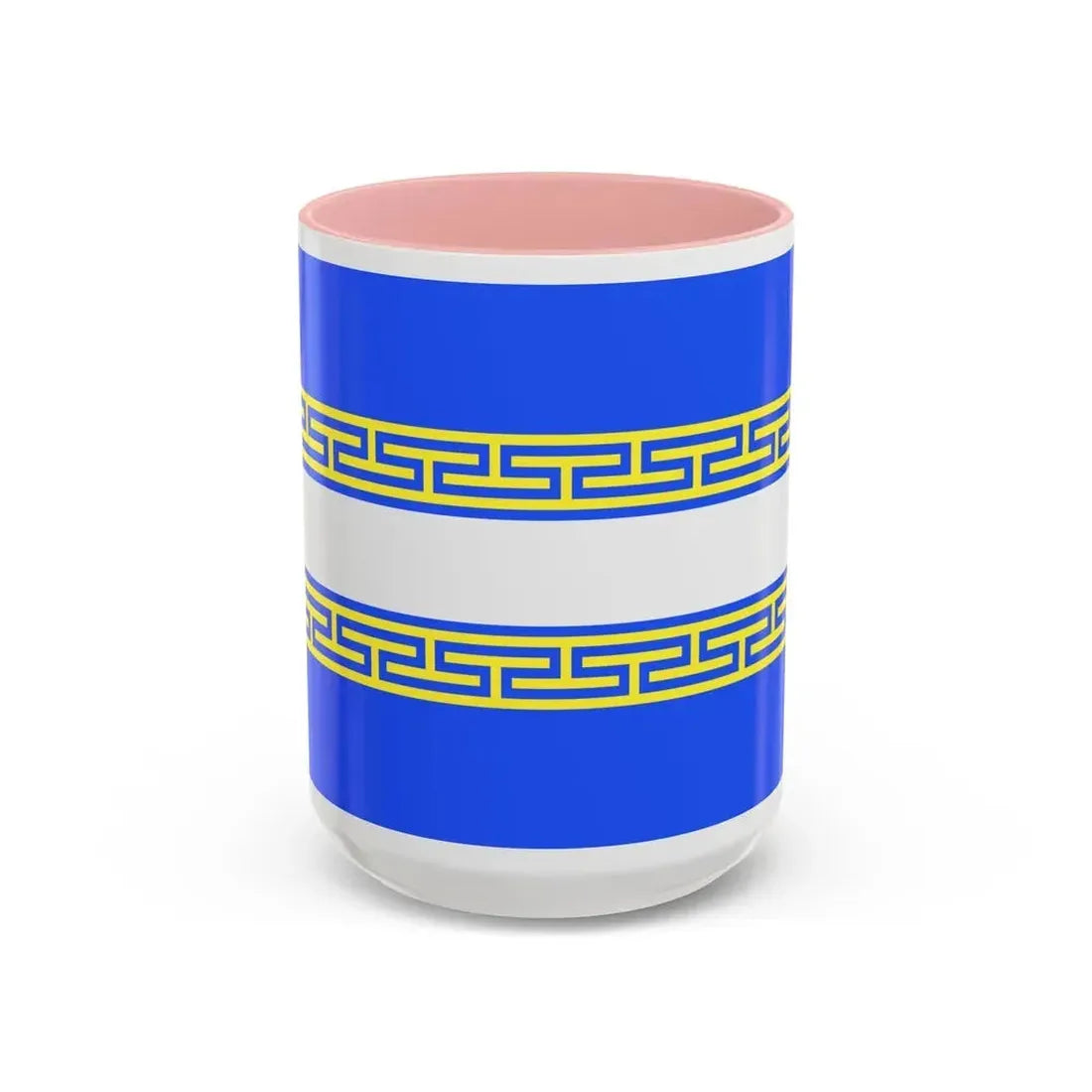 Flag of Marne France 2 - Accent Coffee Mug 15oz Pink - Go Mug Yourself