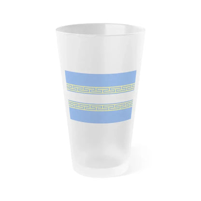 Flag of Marne France 2 - Frosted Pint Glass 16oz 16oz Frosted - Go Mug Yourself