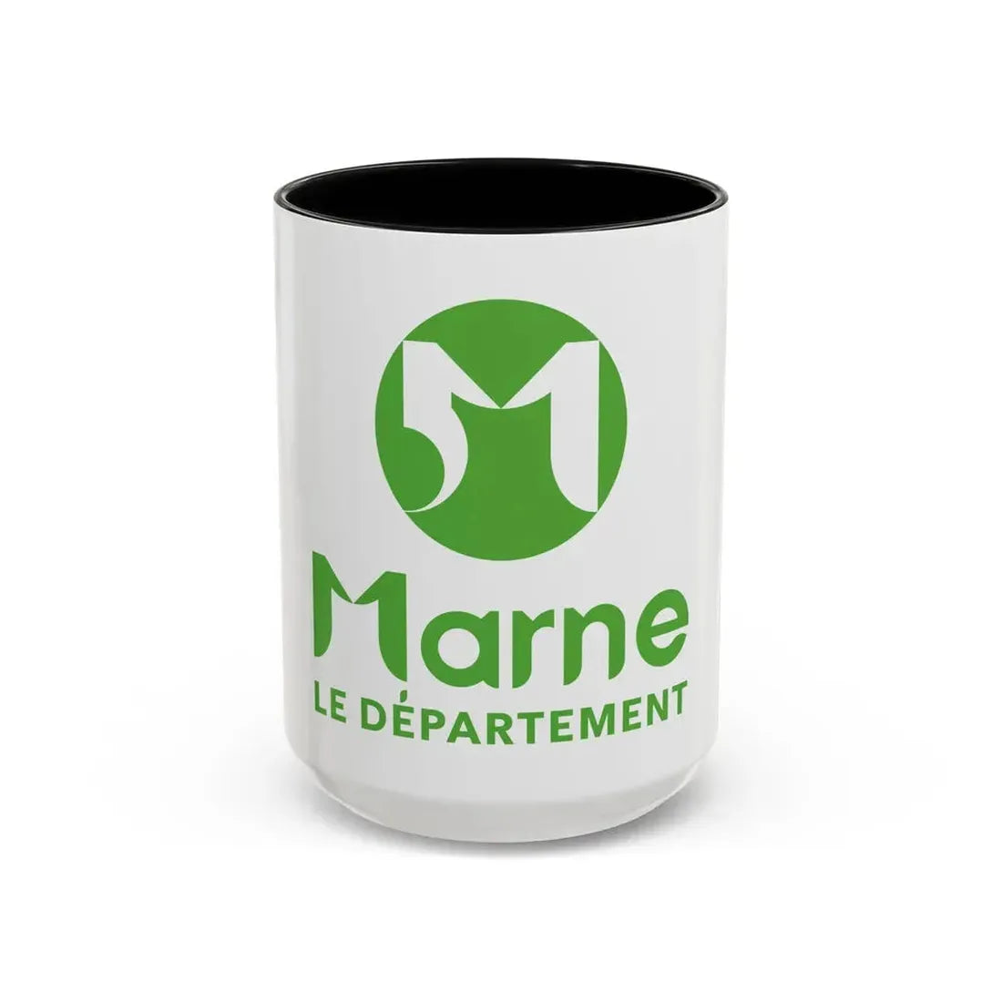 Flag of Marne France - Accent Coffee Mug 15oz Black - Go Mug Yourself
