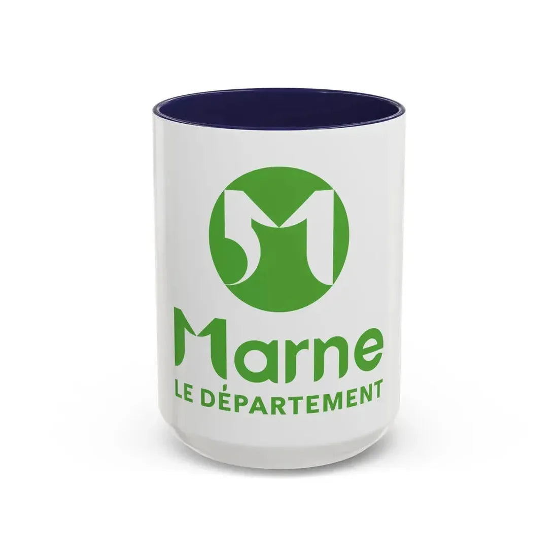 Flag of Marne France - Accent Coffee Mug 15oz Navy - Go Mug Yourself