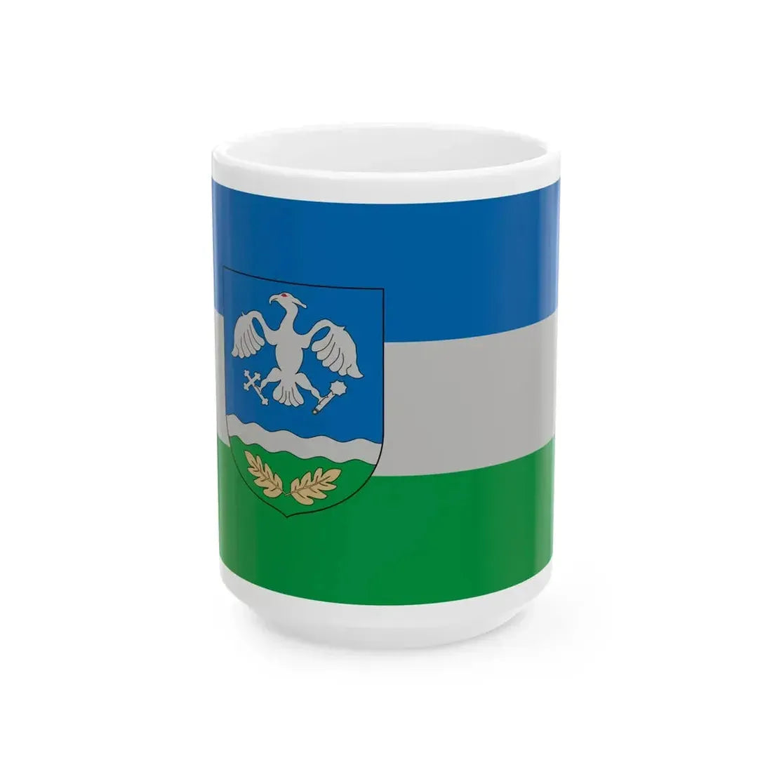 Flag of Marokfold (Hungary) White Coffee Mug 15oz - Go Mug Yourself