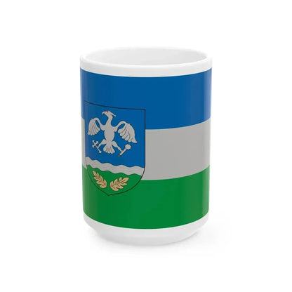Flag of Marokfold (Hungary) White Coffee Mug 15oz - Go Mug Yourself