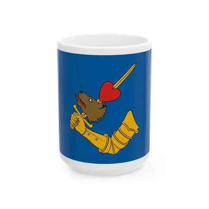 Flag of Marosvasarhely 1941 (Hungary) White Coffee Mug 15oz - Go Mug Yourself