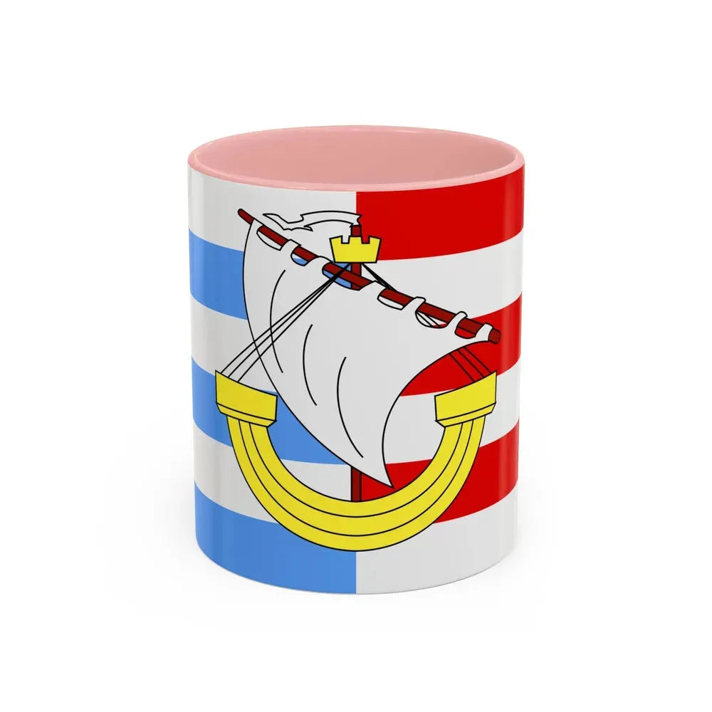 Flag of Marsa Malta - Accent Coffee Mug 11oz Pink - Go Mug Yourself