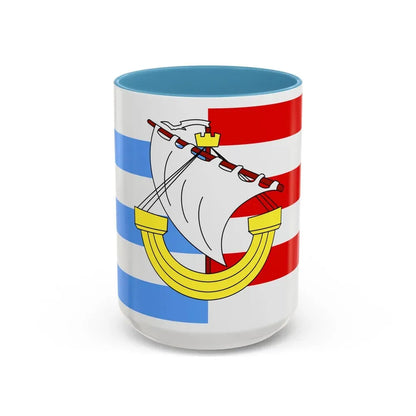 Flag of Marsa Malta - Accent Coffee Mug 15oz Light Blue - Go Mug Yourself