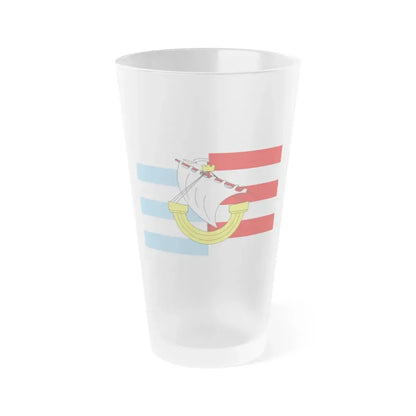 Flag of Marsa Malta - Frosted Pint Glass 16oz 16oz Frosted - Go Mug Yourself