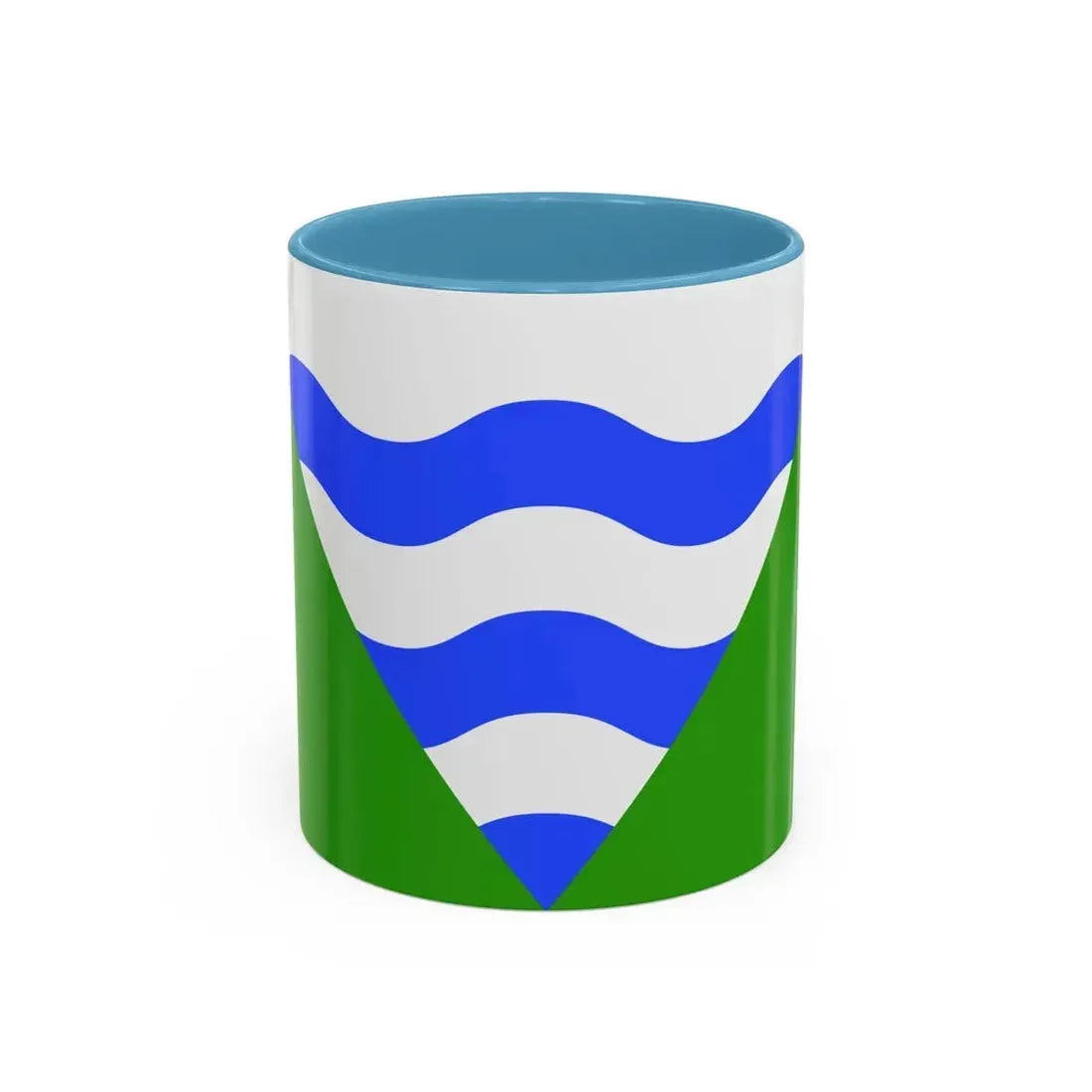Flag of Marsaskala Malta - Accent Coffee Mug 11oz Light Blue - Go Mug Yourself