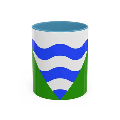 Flag of Marsaskala Malta - Accent Coffee Mug 11oz Light Blue - Go Mug Yourself