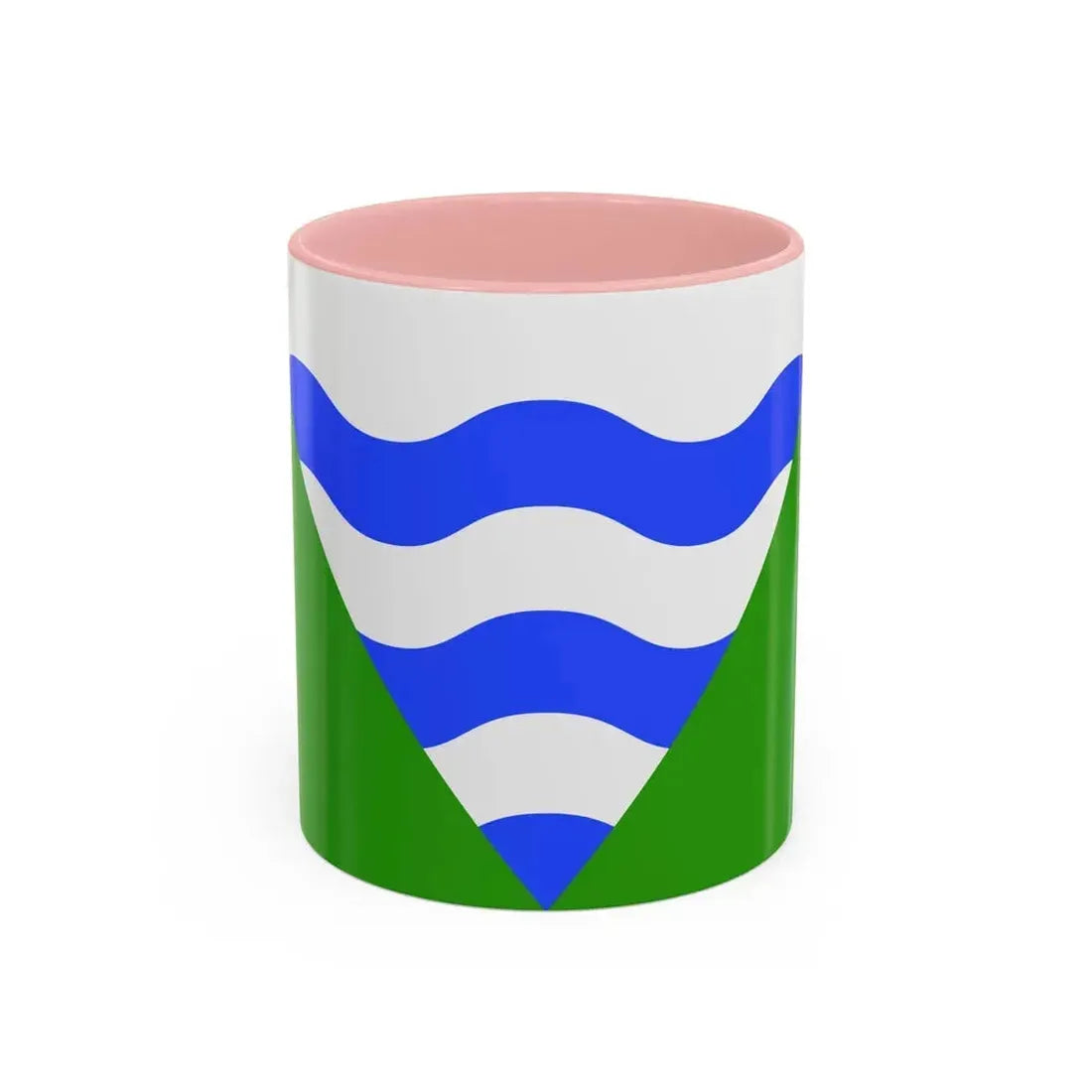 Flag of Marsaskala Malta - Accent Coffee Mug 11oz Pink - Go Mug Yourself