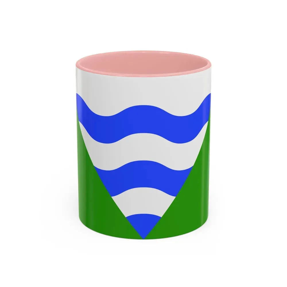 Flag of Marsaskala Malta - Accent Coffee Mug 11oz Pink - Go Mug Yourself
