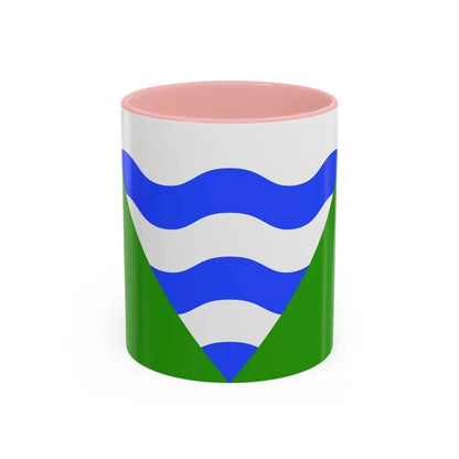 Flag of Marsaskala Malta - Accent Coffee Mug 11oz Pink - Go Mug Yourself