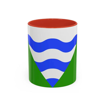 Flag of Marsaskala Malta - Accent Coffee Mug 11oz Red - Go Mug Yourself