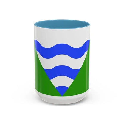 Flag of Marsaskala Malta - Accent Coffee Mug 15oz Light Blue - Go Mug Yourself