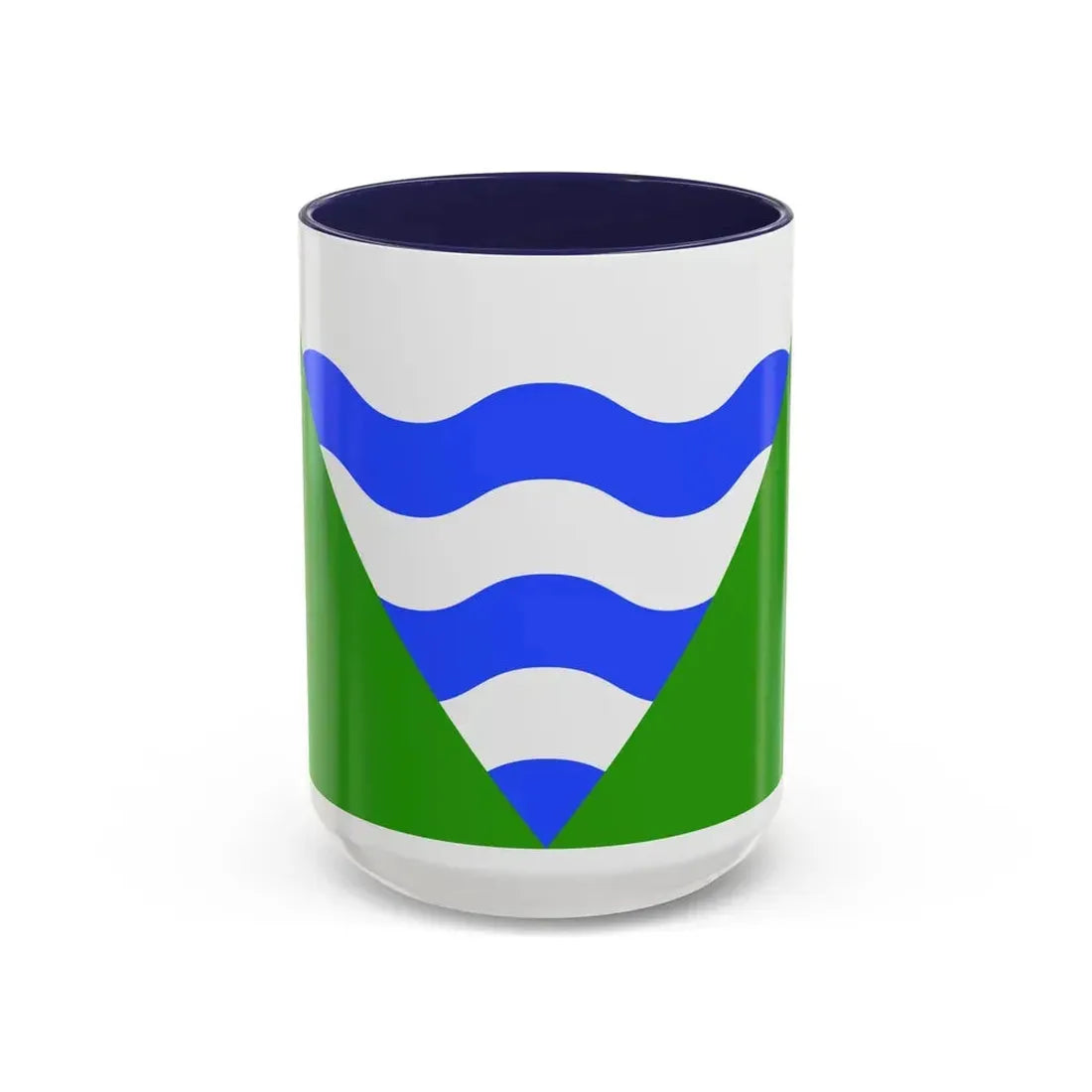 Flag of Marsaskala Malta - Accent Coffee Mug 15oz Navy - Go Mug Yourself