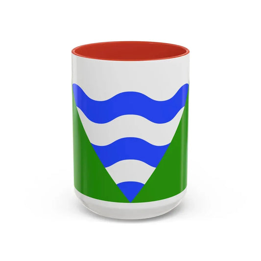 Flag of Marsaskala Malta - Accent Coffee Mug 15oz Red - Go Mug Yourself