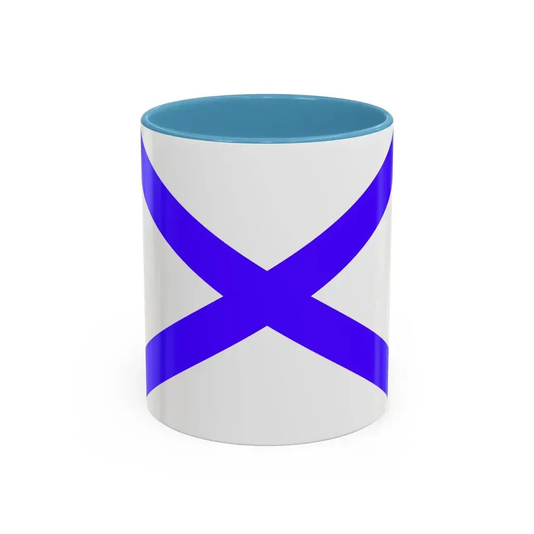 Flag of Marsaxlokk Malta - Accent Coffee Mug 11oz Light Blue - Go Mug Yourself