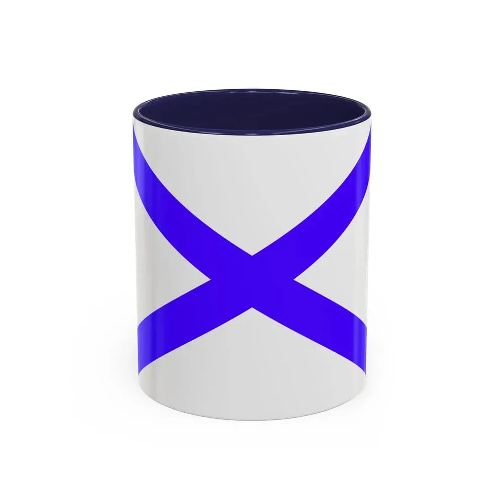 Flag of Marsaxlokk Malta - Accent Coffee Mug 11oz Navy - Go Mug Yourself