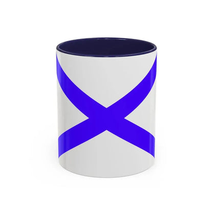 Flag of Marsaxlokk Malta - Accent Coffee Mug 11oz Navy - Go Mug Yourself