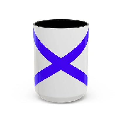 Flag of Marsaxlokk Malta - Accent Coffee Mug 15oz Black - Go Mug Yourself