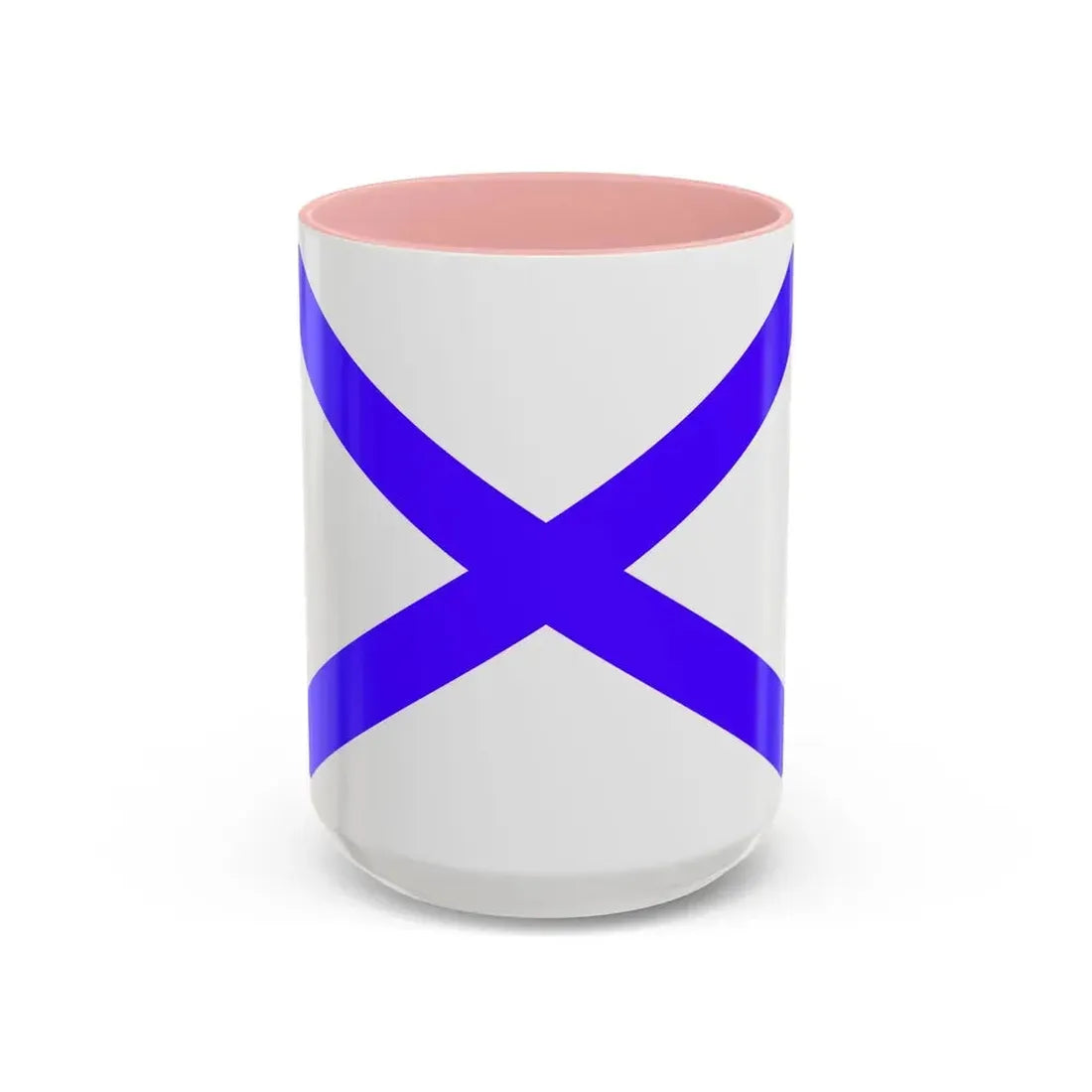 Flag of Marsaxlokk Malta - Accent Coffee Mug 15oz Pink - Go Mug Yourself