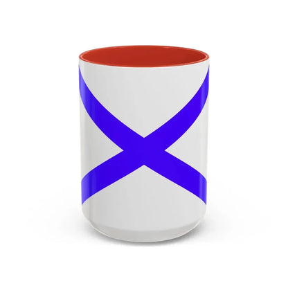 Flag of Marsaxlokk Malta - Accent Coffee Mug 15oz Red - Go Mug Yourself