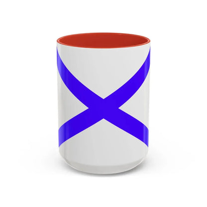 Flag of Marsaxlokk Malta - Accent Coffee Mug 15oz Red - Go Mug Yourself