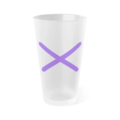 Flag of Marsaxlokk Malta - Frosted Pint Glass 16oz 16oz Frosted - Go Mug Yourself