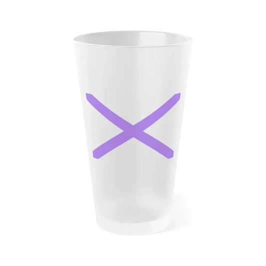 Flag of Marsaxlokk Malta - Frosted Pint Glass 16oz 16oz Frosted - Go Mug Yourself