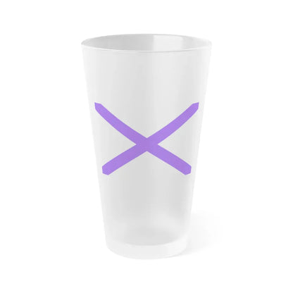 Flag of Marsaxlokk Malta - Frosted Pint Glass 16oz 16oz Frosted - Go Mug Yourself