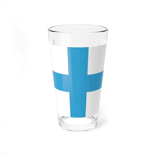 Flag of Marseille (France) Pint Glass 16oz 16oz - Go Mug Yourself