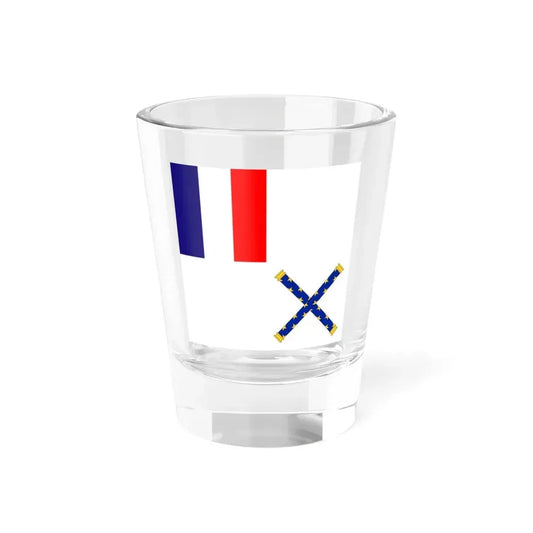 Flag of Marshal of France (France) Shot Glass 1.5oz 1.5oz - Go Mug Yourself