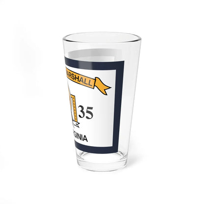 Flag of Marshall County West Virginia (United States) Pint Glass 16oz - Go Mug Yourself