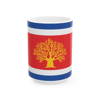 Flag of Martvili Municipality (Georgia) White Coffee Mug 15oz - Go Mug Yourself