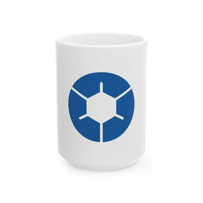 Flag of Marugame Kagawa (Japan) White Coffee Mug 15oz - Go Mug Yourself