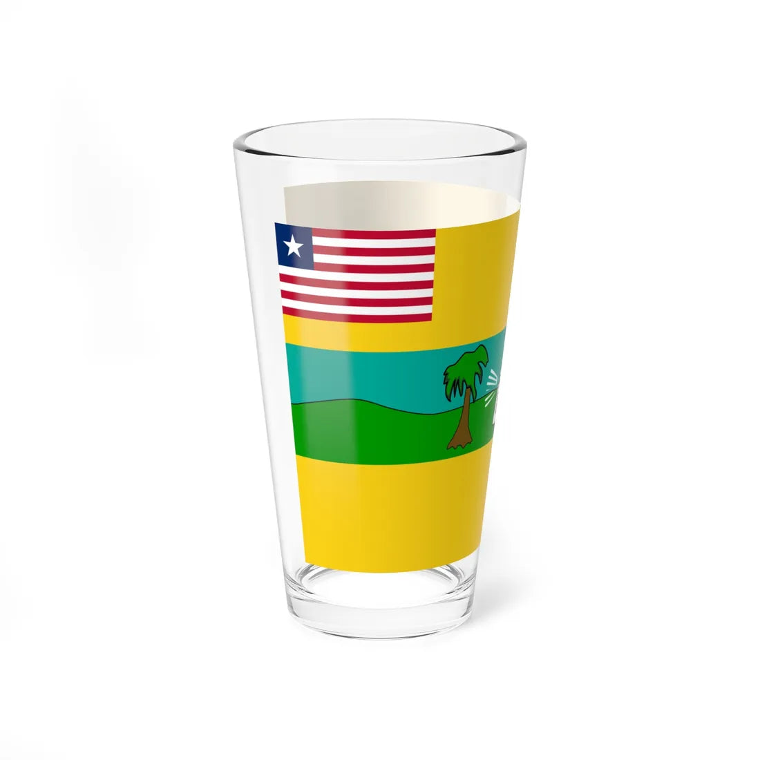 Flag of Maryland County (Liberia) Pint Glass 16oz - Go Mug Yourself