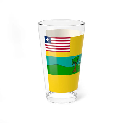 Flag of Maryland County (Liberia) Pint Glass 16oz - Go Mug Yourself