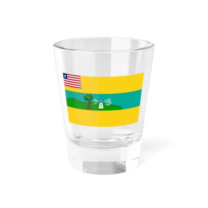 Flag of Maryland County (Liberia) Shot Glass 1.5oz 1.5oz - Go Mug Yourself