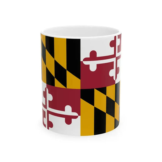 Flag of Maryland (United States) White Coffee Mug 11oz - Go Mug Yourself