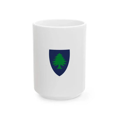 Flag of Massachusetts 1908-1971 (United States) White Coffee Mug 15oz - Go Mug Yourself