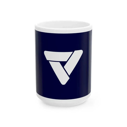 Flag of Masuda Akita 1965-2005 (Japan) White Coffee Mug 15oz - Go Mug Yourself