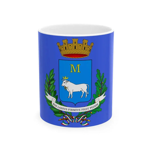Flag of Matera (Italy) White Coffee Mug 11oz - Go Mug Yourself
