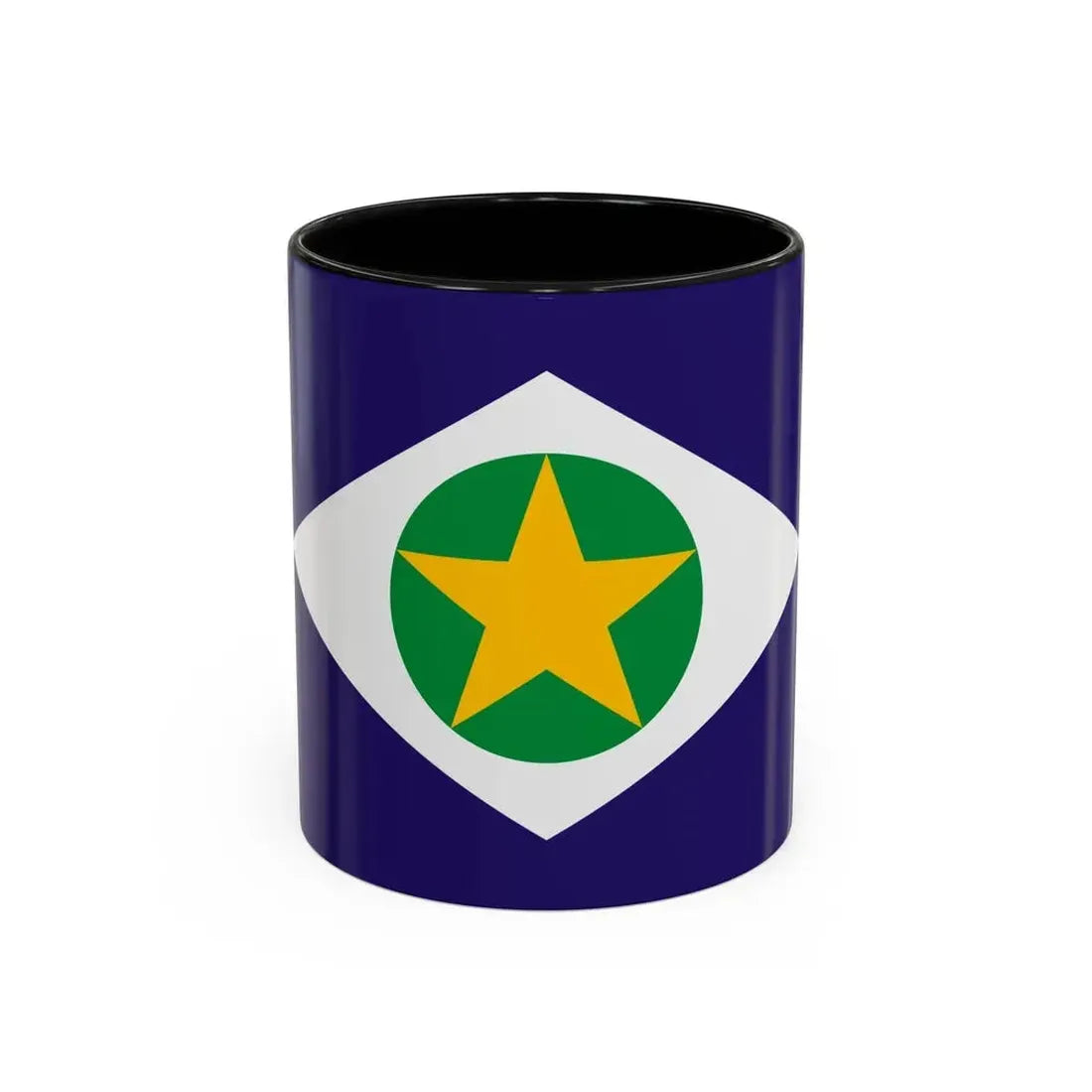 Flag of Mato Grosso Brazil - Accent Coffee Mug 11oz Black - Go Mug Yourself